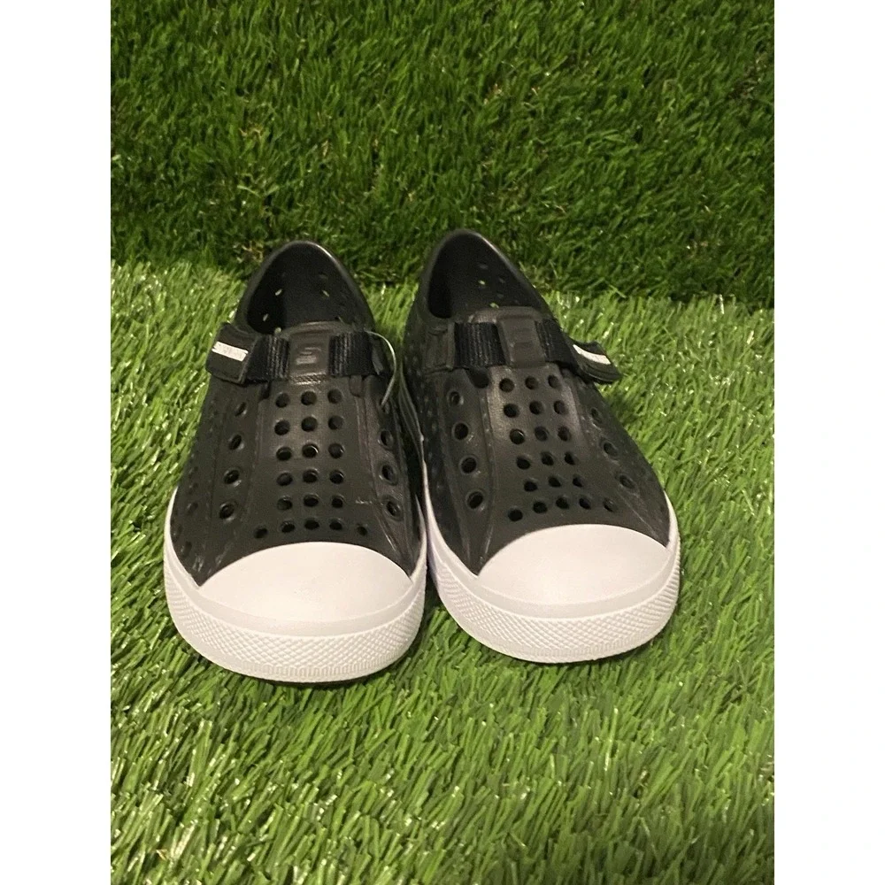 Skechers‎ Foamies Guzman Steps Aqua Surge Black White Toddler Size 7